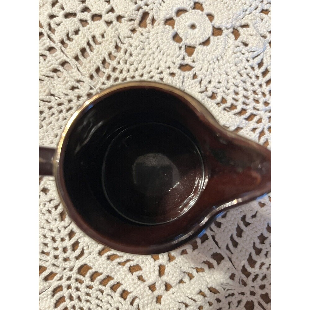 Vintage Japanese Moriage Patterned Hand Painted Redware "Tea Set" - 2-piece Set - Picture 11 of 12